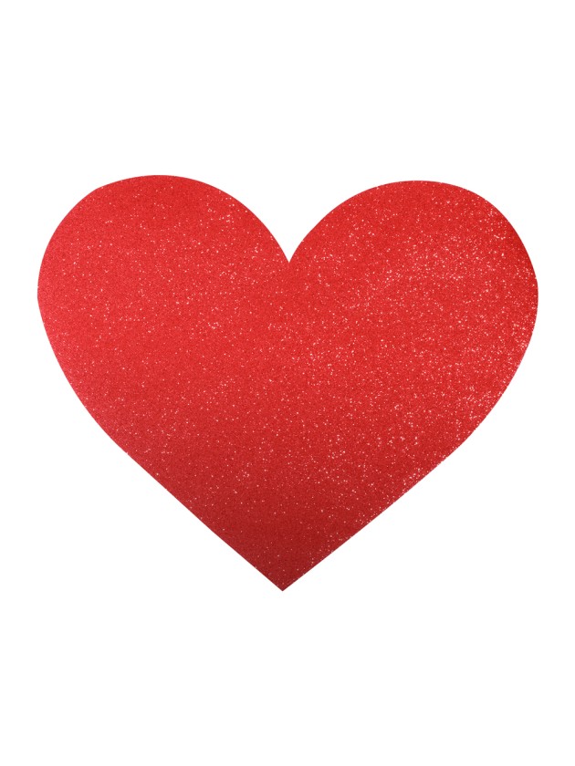 SET 4 TISCHSETS HERZ PREMIUM ROT AMOUR 41CM X 35.5CM