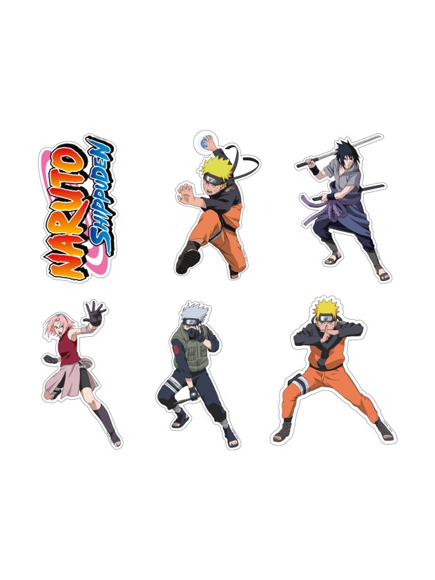 SET 24 KONFETTI PAPIER NARUTO SHIPPUDEN © 3.5CM