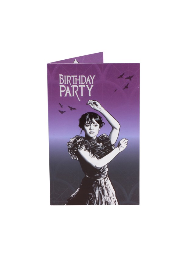 8 INVITATION CARDS WEDNESDAY © (ENGLISH) 10CM X 16CM