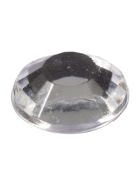 PAPERCARD OF 80 BRIGHT SILVER ADHESIVE DIAMONDS 4MM