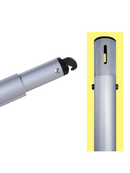 BARRE ALUMINIUM LEGER TELESCOPIQUE 1.5M - 2.4M