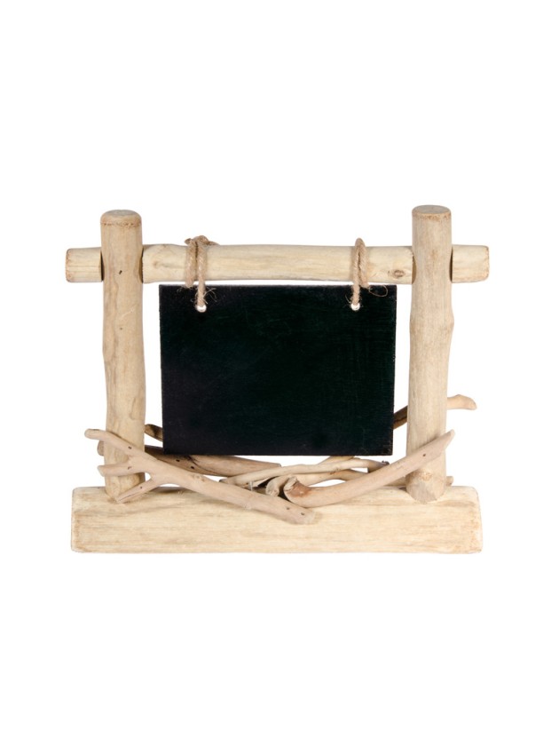 RECTANGULAR WOODEN BOARD CENTERPIECE 25CM X 21CM