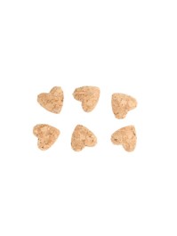 SET 6 COEURS LIEGE ADH A DISP 2.7CM X 2.7CM