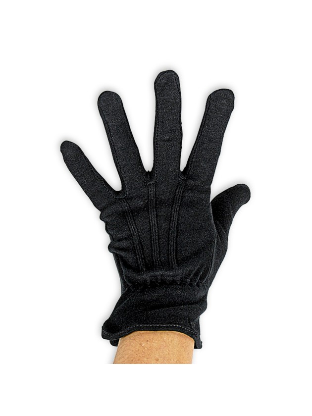 HANDSCHUHE IN BAUMWOLLE SCHWARZ MANN Einheitsgröße