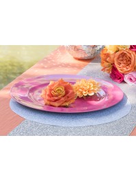 SET 2 ROSES ORANGES DIA 9CM X 5.5CM