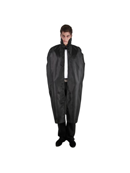 CAPE TAFFETAS ADULTE  NOIR 127CM